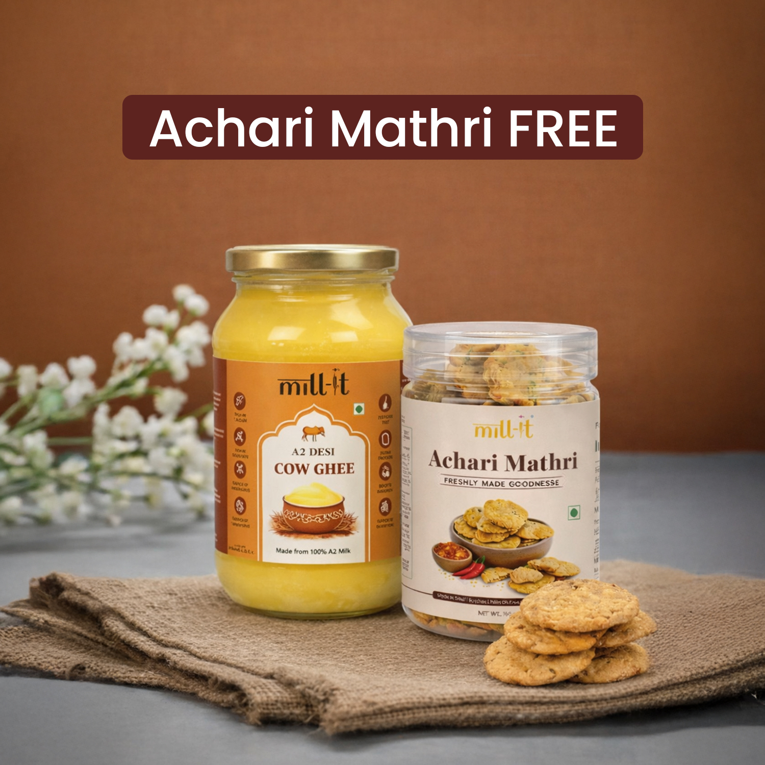 Free Achari Mathri on A2 Desi Cow Ghee